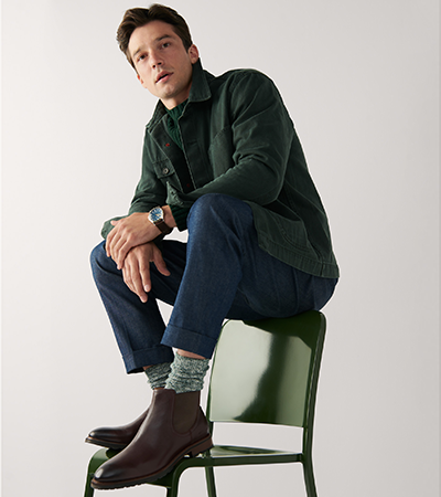 Male Model wearing Boots
